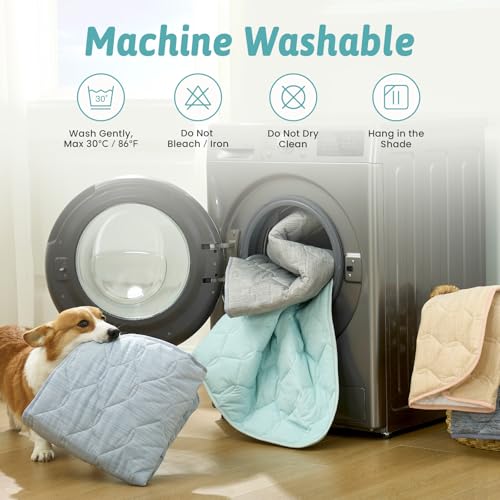COZY KISS Cooling Couch Cover for Dog Washable, Q-Max > 0.4 Summer Cool Sofa Pad for Car Seat Protector, Liquid Pee Proof ...