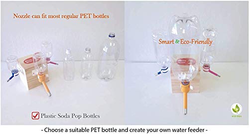 Choco Nose Patented No-Drip Water Bottle/Feeder for Large Dogs Over 50 lbs - Wire Cages, Crates or Kennels. 16 oz. X-Large...