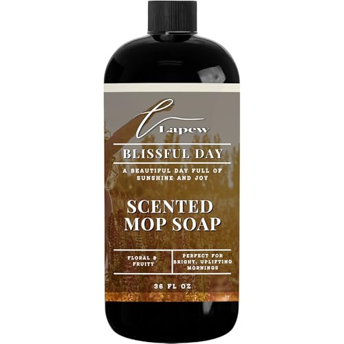 Lapew Blissful Day Scented Mop Soap - Luxury Floor Cleaner Concentrate for Mopping Tile, Laminate, Vinyl & Hardwood | Stre...