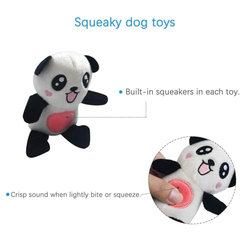 LEGEND SANDY Squeaky Plush Dog Toy Pack for Puppy, Small Stuffed Puppy Chew Toys 12 Dog Toys Bulk with Squeakers, Cute Sof...