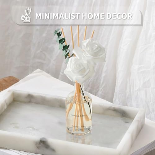 COCORRÍNA Reed Diffuser - Eucalyptus & Moss Scent, 6.76 fl oz Essential Oil with 8 Reed Sticks - Home Fragrance for Bedroo...