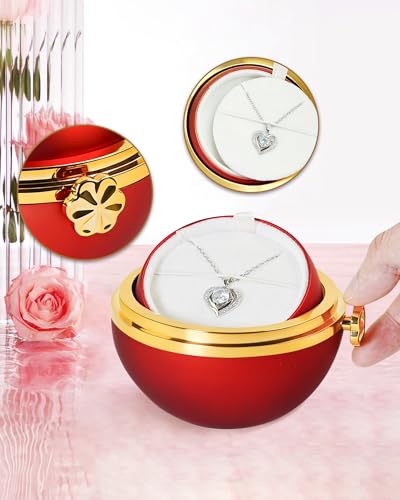 HVY Birthday Gifts for Women Preserved Real Rose with Necklace Forever Flowers Gifts for Mom Wife Girlfriend Grandma Etern...