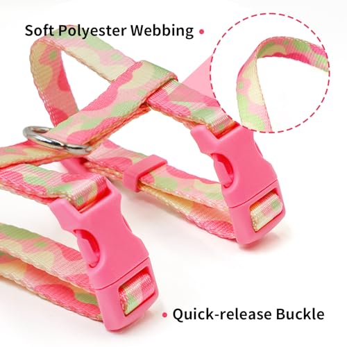 azuza Cat Harness and Leash Set for Safe Walking and Travel, Escape Proof Cat Harness, Lightweight Soft and Comfortable, A...