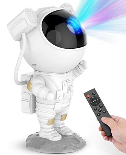 Star Projector Galaxy Night Light - Astronaut Space Projector, Starry Nebula Ceiling LED Lamp with Timer and Remote, Kids ...