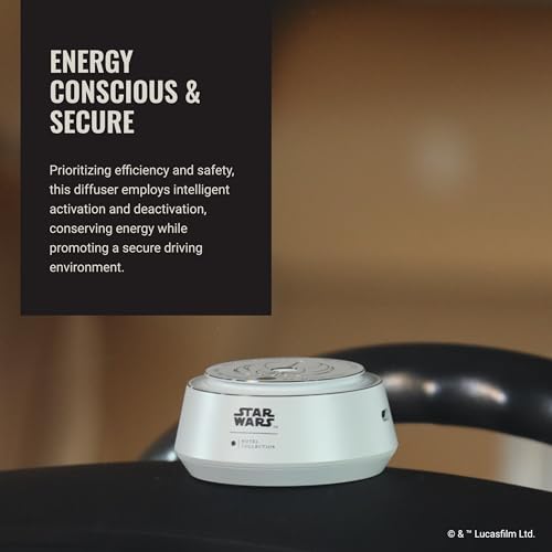 Hotel Collection | Star Wars ™ - Light Side Chauffeur Car Diffuser | Jedi| White Luxury Portable Essential Oil | Aromather...