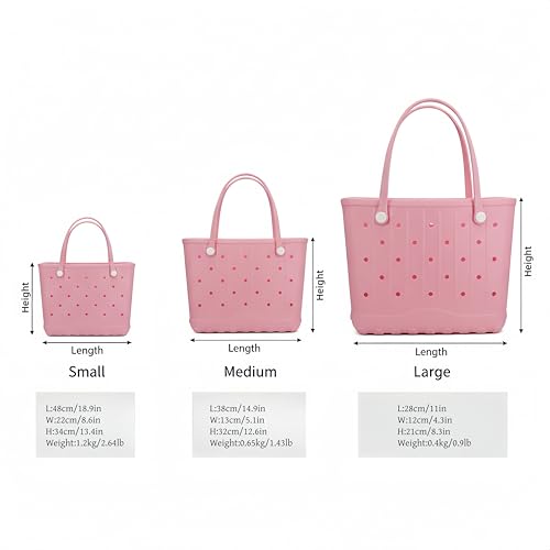 CXY Rubber Beach Bag EVA Waterproof Tote Bags Washable Sand-proof Travel Handbags for Pool Boat Groceries Work Sports