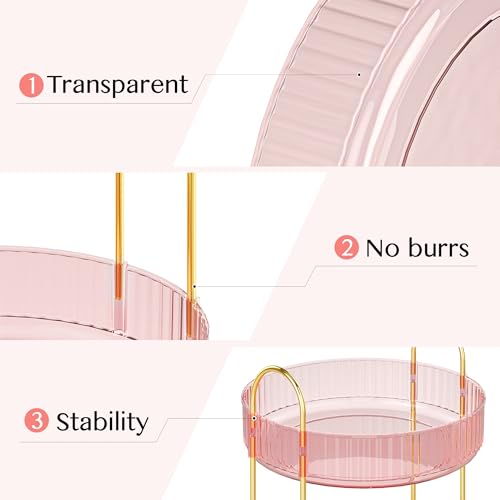 Rotating Makeup Organizer Countertop,Skincare Organizers,Spinning Perfume Tray Stand,Makeup Storage Organizer for Vanity,B...