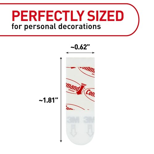 Command Poster Strips Value Pack, 64 Strips Damage-Free Poster Hangers, No Tools Requried, Great for Home, Room, Wall, Off...