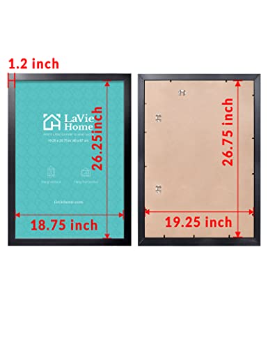 LaVie Home 19.25x26.75 Picture Frame Black, Puzzles Frame for Wall Decoration, Classic Black Minimalist Style Suitable for...
