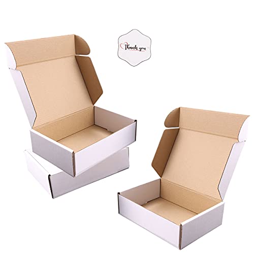 JIUZHOUXIN Shipping Boxes, 12''x9''x4'' Which is Anti-Impact Come with Exquisite Sealing Label.Suitable E-Commerce Packagi...