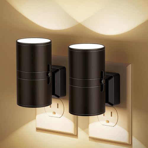 Night Lights Plug into Wall, Dimmable Night Light Plug in, Modern Night Lights with Dusk to Dawn Light Sensor, Soft White ...