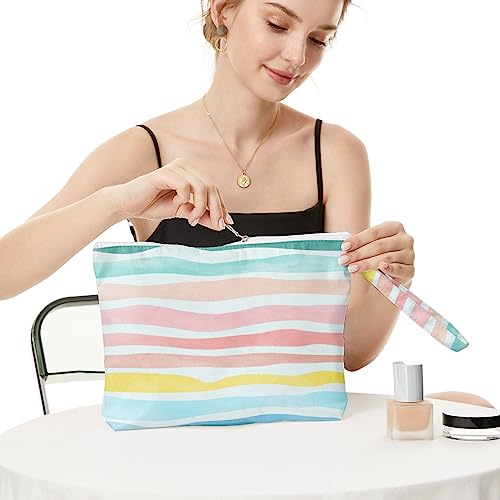Fokongna Wet Dry Bag, Wet Bag for Swimsuit Travel Beach Bag, Diaper Bag Toiletry Bag Waterproof Large Makeup Bag, Zipper P...