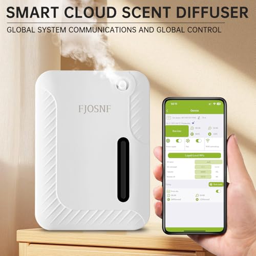 2026 Oil Diffuser Waterless 2200 Sq.Ft, Bluetooth&WiFi APP Control, 250ml Smart Scent Air Machine with Cold Air Tech for L...