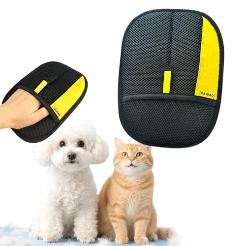 CAIBAO Electrostatic Pet Hair Removal Gloves: Quick Wiping - Reusable & Washable for Sofa Clothing Pet Beds Effortless Cat...