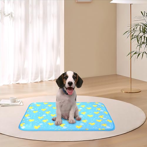 DELIFUR Cat Cooling Mat- Pet Cooling Mat Outdoor for Dogs Self Cooling Pad for Kitten Cat Puppy Machine Washable (Small, B...