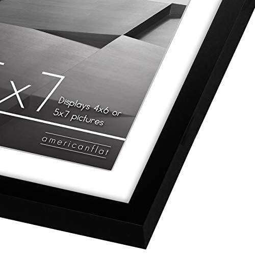 Americanflat 10x10 Picture Frame with Shatter-Resistant Glass - Use as 8x8 Frame with Mat or Display 10x10 Photo Without M...