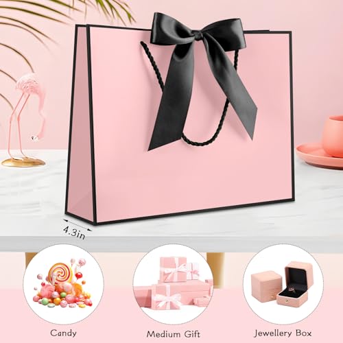 JMANNI Gift Bags with Handles, 13” Medium Gift Bag for Presents, 1 Pcs Bags with 2 Tissue Paper and 1 Cards for Baby Showe...