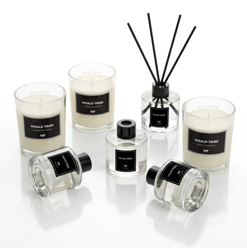 Reed Diffuser Set of 3 for Bathroom Air Fresheners, Oil Diffuser Sticks | Fresh Linen, Ocean, Eucalyptus & Mint Scent(1.7 ...