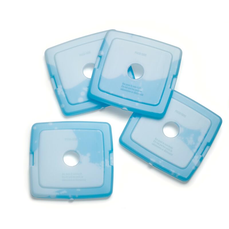 Cool Coolers by Fit + Fresh, Reusable & Long-Lasting Slim Ice Packs, Cold Packs for Lunch Boxes, Ice Packs for Lunch Bags,...