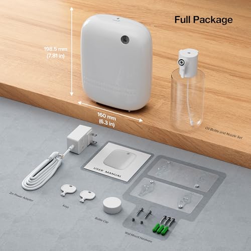 Airversa Waterless Essential Oil Diffuser for Home Large Room and Commercial Use, Up to 2000 sq ft, App Control Cold Air D...