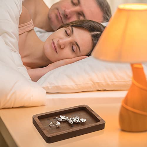 Gerrii 5 Year Wooden Engraved Rectangle Tray Small Jewelry Dish 5th Wedding Anniversary Wood Gifts for Him or Her Husband ...