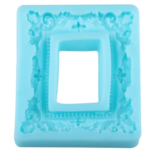 YABONAN Photo Frame Fondant Molds Picture Frame Silicone Mold for Cake Decorating Cupcake Topper Chocolate Candy Gum Paste...