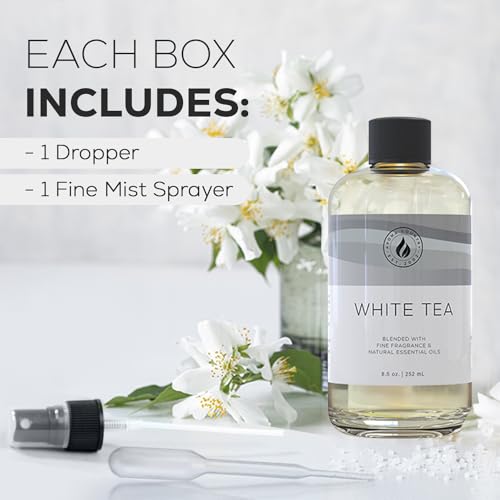 Aroma Country White Tea Diffuser Oil - Luxury Essential Oils for Diffuser Refill & Air Freshener Room Spray, Long-Lasting,...