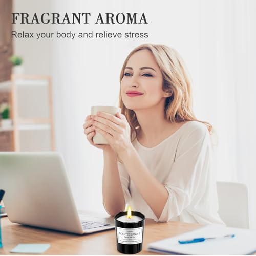 12 Pack Scented Candles Gifts Set for Women and Men, Candles for Home Scented, Natural Soy Wax 180H Long Burning, Aromathe...