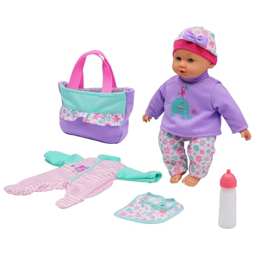 Dream Collection, Baby Keepsake Gift Set - Lifelike Baby Doll and Accessories for Realistic Pretend Play, Hard Body - 14”