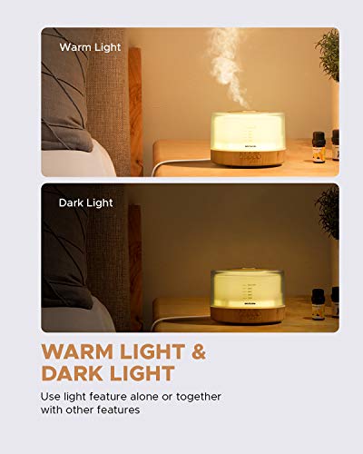 muson Essential Oil Diffuser Sound Machine Combo Diffuser for Aromatherapy Fragrant Oil Cool Mist Humidifier with Natural ...