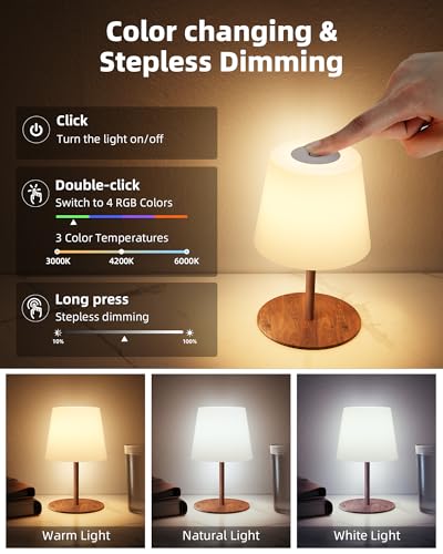 EZVALO Spa-Like Shower Lamp – Waterproof Bathroom Lamp with Remote, Rechargeable Cordless Mood Light, 3 Color Temps & 80 R...