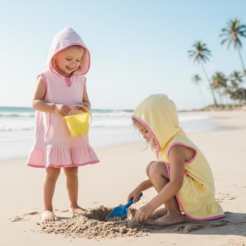 citgeett Toddler Little Girl Swim Cover Up Beach Towel Robe Bathing Suit Cover Ups Swimsuit Summer Baby Beach Essentials