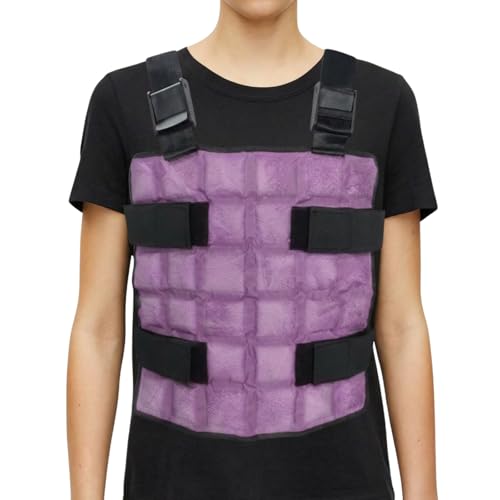 Ice Cooling Vest Neck Cooler for Hot Weather, Reusable Ice Pack Vest with Adjustable Straps, Cold Ice Jacket for Men & Women