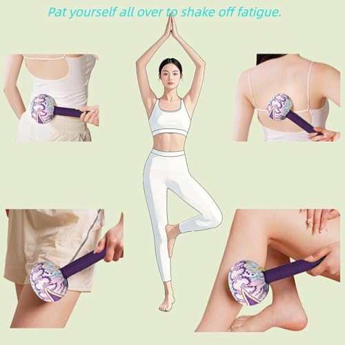 APSWUDR Mugwort Massage Hammer, Massage Tools Back, Shoulder & Body - Handheld Percussion Therapy Tool with US Design Pate...