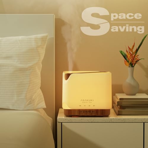 ASAKUKI Essential Oil Diffuser for Home, Large 700 ml Humidifier with Automatic Shut-Off, Scent Aromatherapy Diffuser with...