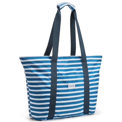 G4Free Beach Bag, Waterproof Beach Bags for Women, Personalized Strap Tote Bag for Women Birthday Gifts