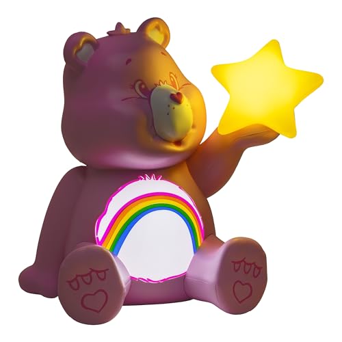 Paladone Care Bears Cheer Bear GloBuddies Night Light, Officially Licensed 3D LED Mood Lamp, Battery Powered Bedroom & Des...