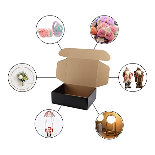 Hoikwo Medium Shipping Boxes for Mailing Shipping Packaging, Corrugated Cardboard Boxes for Packaging Small Business, (Bla...