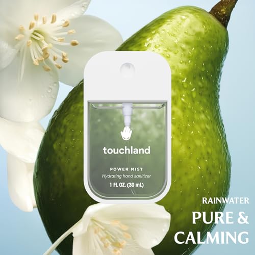 Touchland Hydrating Hand Sanitizer Spray – Dye Free Trio Set (Rainwater, Unscented, Beach Coco) – 3 x 1 FL OZ Mini Travel ...