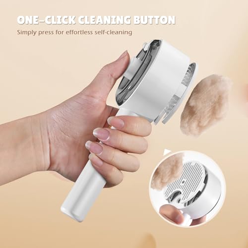 Cat Steam Brush,Cat Brushes for Indoor Cats, 4 In 1Spritz Spray Defur Comb, Cloud Care Shedding Control, Pet Grooming Brus...