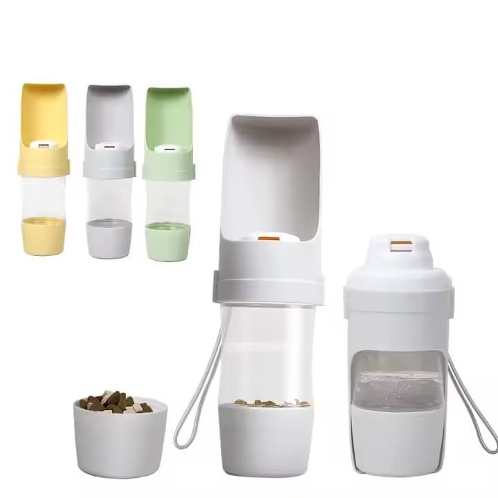 Dog Water Bottle Portable-Travel Water with Food Container, Leak Proof and Lightweight Water Bottle for Dogs,Dog Stuff Acc...