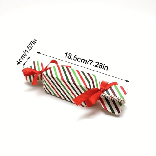 Gift For Her/Him 150pcs Striped Packaging Gift Box Wedding Party Supplies Valentine'S Day Gift Box Packaging Supplies (Red)