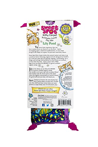 FUZZU Sweet Spot Kitty Carpet with Catnip (Lily Pad)