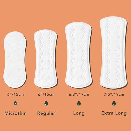 Rael Panty Liners for Women, Organic Cotton Cover - Regular Pantiliners, Light Absorbency, Unscented, Chlorine Free (Regul...