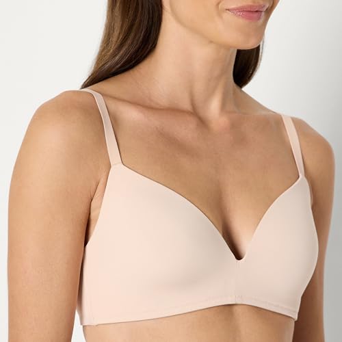 Amazon Essentials Women's Microfiber Lined Plunge Bralette, Wirefree, Pack of 2