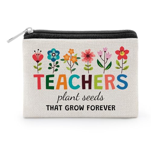 Teacher Appreciation Gifts for Women Best Teacher Gifts Coin Purse Thank You Gift for Teachers Daycare Teachers Gift Teach...