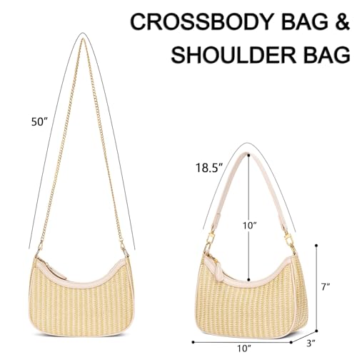 KKXIU Shoulder Bag for Women Cute Hobo Purses and Handbags Retro Clutch Underarm Purse | Cute, Retro, Cute, Retro