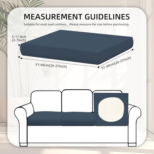8Pcs Stretch Patio Cushion Covers,Outdoor Couch Covers Replacement,Outdoor Couch & Sofa Slipcovers,for Patio Furniture Cus...