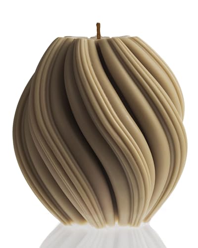 LAWA Swirl Candle - Large Beautiful Handmade Pillar Scented Soy Wax Twirl Elegant Bubble Aesthetic Candle Housewarming Gif...