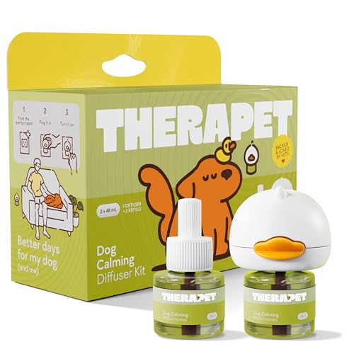 TherapetMD Dog Calming Diffuser - for Stress, Destructive Behavior, Pee Accidents, Separation Anxiety, Barking, Aggression...